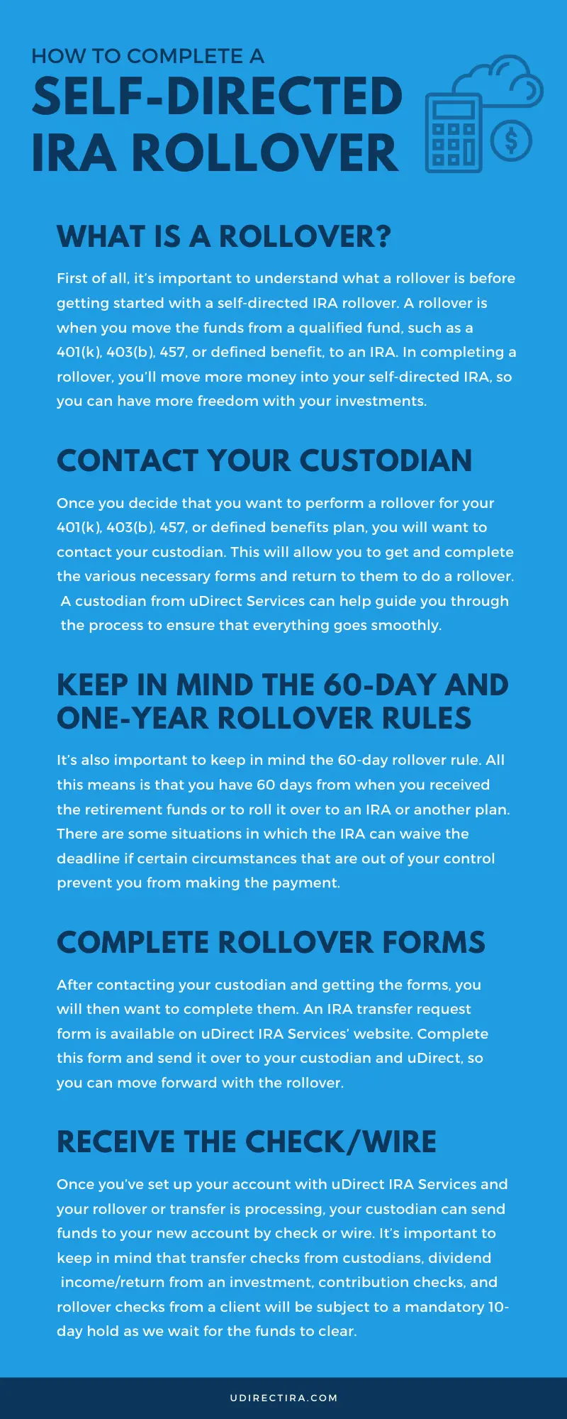 How to Complete a Self-Directed IRA Rollover/Transfer