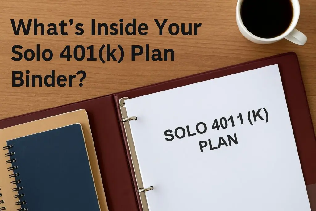 What’s Inside Your Solo 401(k) Plan Binder?