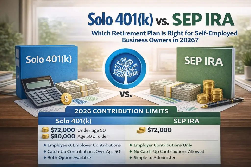 Solo 401(k) vs SEP IRA 2026